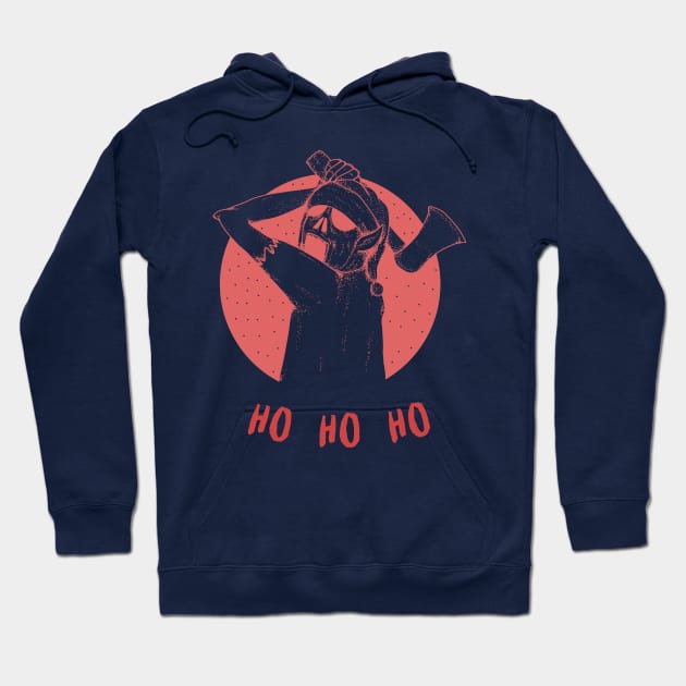 Ho Ho Ho Scary Theme Hoodie by Evlar